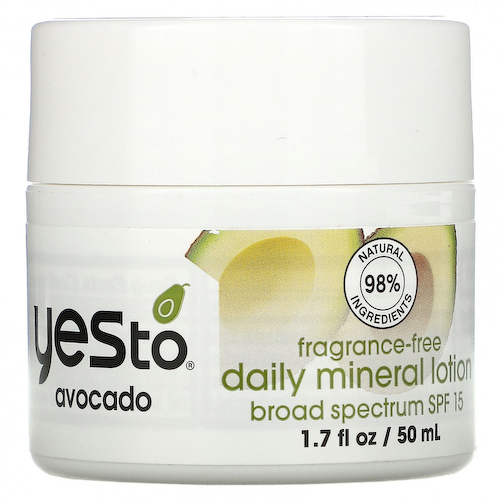 Yes To, Daily Mineral Lotion, SPF 15, авокадо, без отдушек, 50 мл (1,7 жидк. Унции) #1