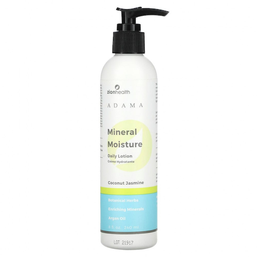 Zion Health, Adama, Mineral Moisture, ежедневный лосьон, кокос и жасмин, 240 мл (8 жидк. Унций) #1