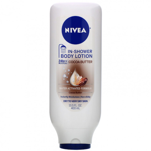 Nivea, Лосьон для тела для использования в душе, масло какао, 13,5 жидк. унц. (400 мл) #1