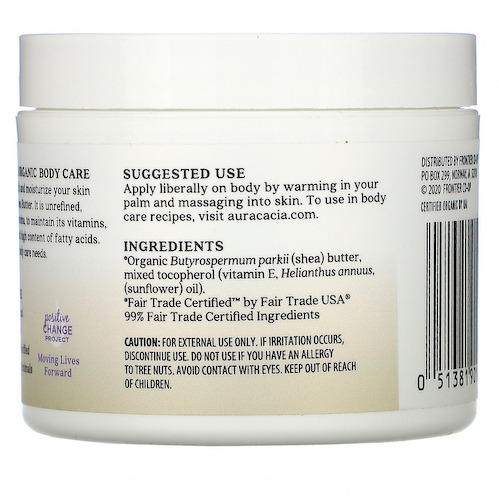Aura Cacia, Органическое масло ши, 92 г (3,25 унции) #1