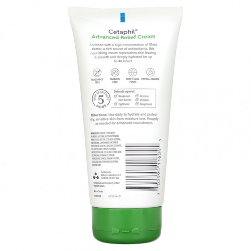 Cetaphil, Улучшенный успокаивающий крем с маслом ши, 6 унций (170 г) #1