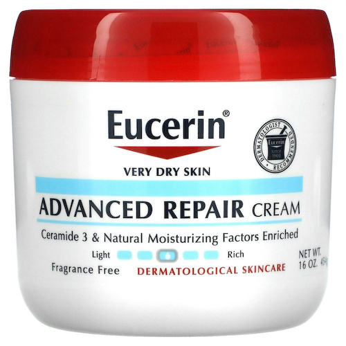 Eucerin, усовершенствованный восстанавливающий крем, без отдушек, 454 г (16 унций) #1