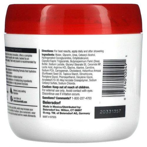 Eucerin, усовершенствованный восстанавливающий крем, без отдушек, 454 г (16 унций) #1