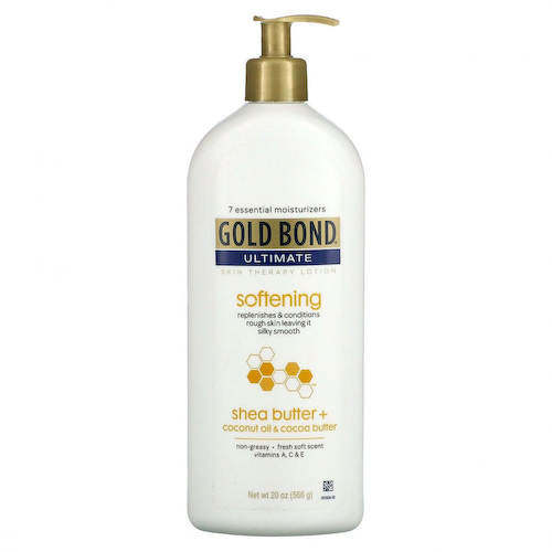Gold Bond, Ultimate, лосьон для ухода за кожей, смягчающий, масло ши, кокосовое масло и какао, 566 г (20 унций) #1