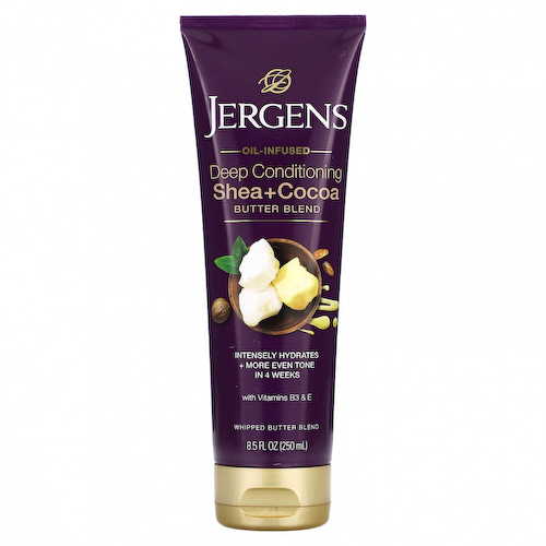 Jergens, Глубокое кондиционирование, смесь масла ши и какао, 250 мл (8,5 жидк.) #1