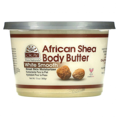 Okay Pure Naturals, Масло африканского ши, белое масло, 368 г (13 унций) #1
