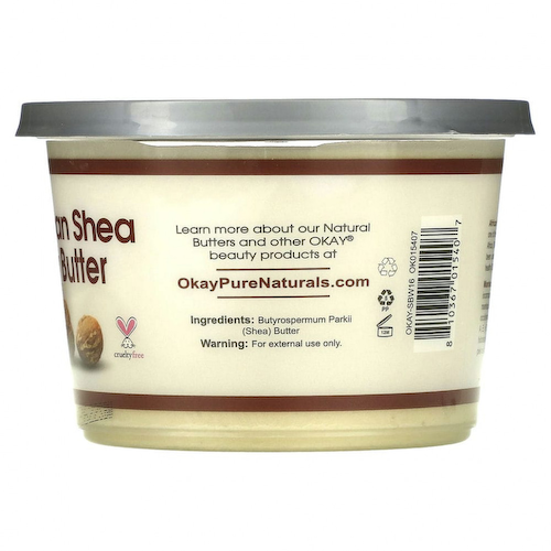 Okay Pure Naturals, Масло африканского ши, белое масло, 368 г (13 унций) #1
