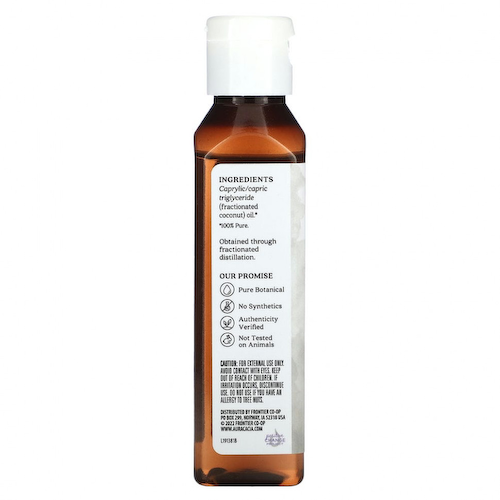 Aura Cacia, Фракционированное масло для ухода за кожей, кокос, 118 мл (4 жидк. Унции) #1