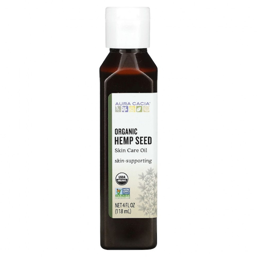 Aura Cacia, Organic, масло для ухода за кожей, семена конопли, 118 мл (4 жидк. Унции) #1