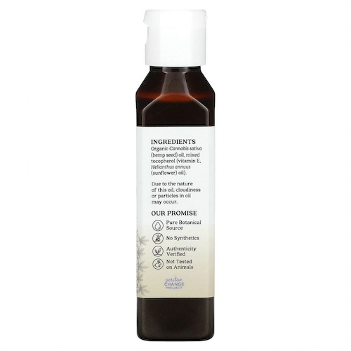 Aura Cacia, Organic, масло для ухода за кожей, семена конопли, 118 мл (4 жидк. Унции) #1