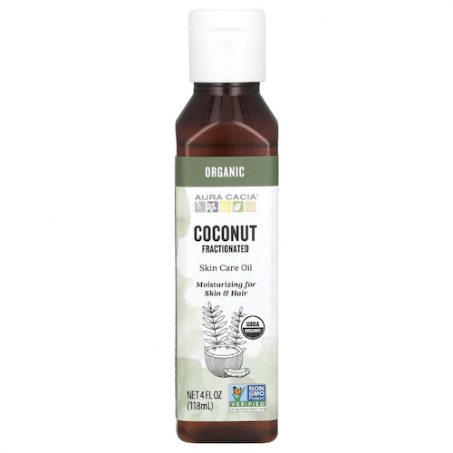 Aura Cacia, Органическое масло для тела, фракционированное кокосовое масло, 118 мл #1