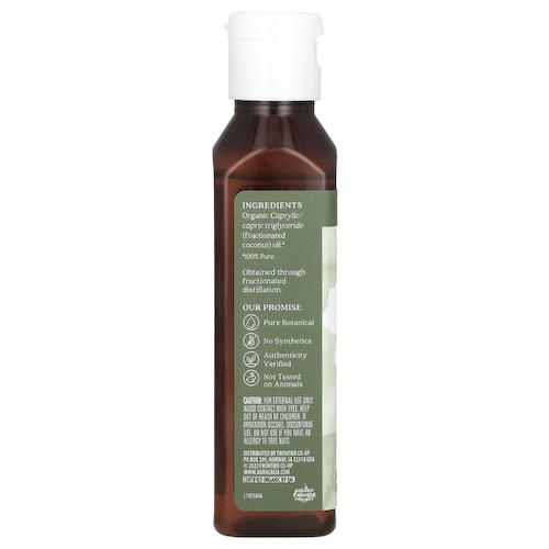 Aura Cacia, Органическое масло для тела, фракционированное кокосовое масло, 118 мл #1