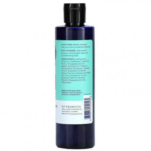 EO Products, Масло для тела с жожоба, грейпфрутом и мятой, 237 мл (8 жидк. Унций) #1