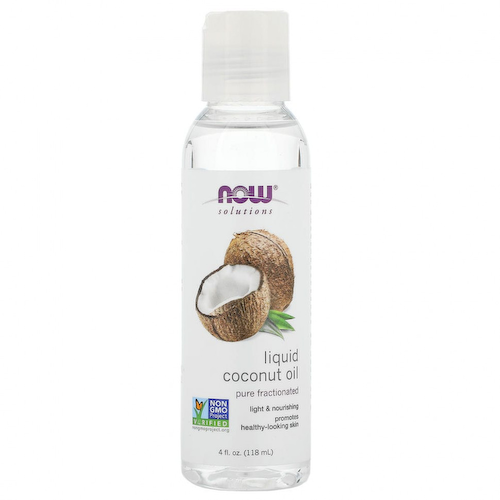 NOW Foods, Solutions, жидкое кокосовое масло, без примесей, фракционированное, 118 мл (4 жидк. унции) #1