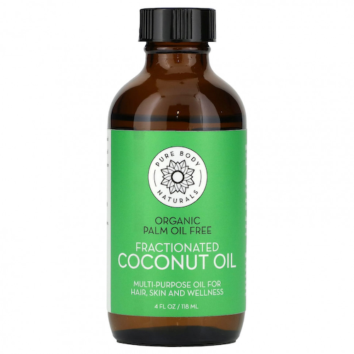 Pure Body Naturals, Фракционированное кокосовое масло, 118 мл (4 жидк. Унции) #1