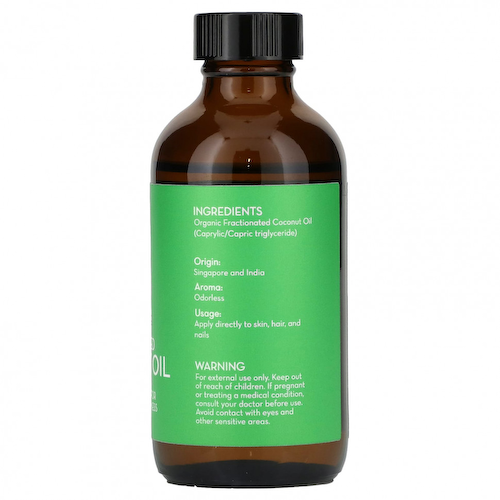 Pure Body Naturals, Фракционированное кокосовое масло, 118 мл (4 жидк. Унции) #1