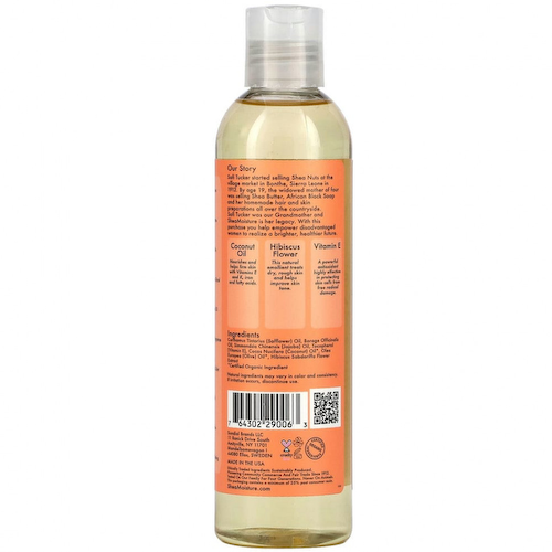 SheaMoisture, Масло для ванн, тела и массажа с безглютеновым витамином Е, кокосом и гибискусом, 236 мл (8 жидк. Унций) #1