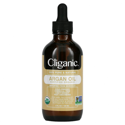 Cliganic, 100% чистое и натуральное аргановое масло, 120 мл (4 жидк. унции) #1