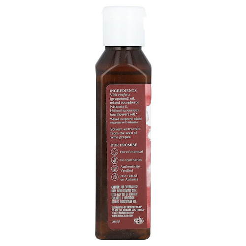 Aura Cacia, Масло для ухода за кожей, виноградные косточки, 118 мл (4 жидк. Унции) #1