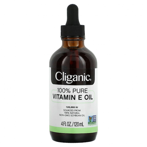 Cliganic, 100% чистое и натуральное, масло с витамином Е, 120 000 МЕ, 120 мл (4 жидк. Унции) #1