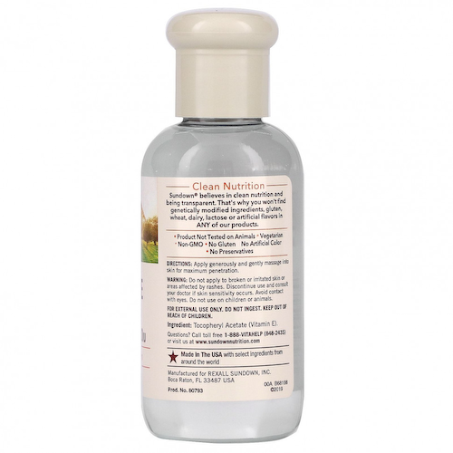 Sundown Naturals, витамин E в виде масла, 31 500 мг (70 000 МЕ), 75 мл (2,5 жидк. унции) #1