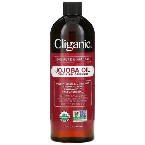 Cliganic, на 100% чистое и натуральное масло жожоба, 473 мл (16 жидк. унций) #1