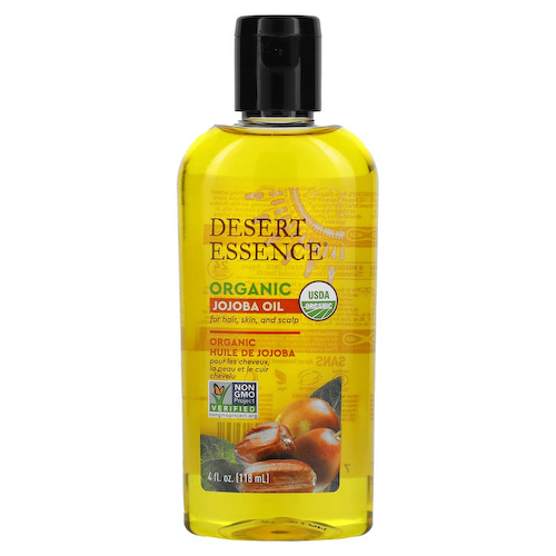 Desert Essence, Organic Jojoba Oil for Hair, Skin and Scalp, 4 fl oz (118 ml) #1