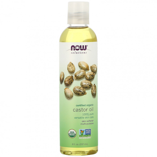 NOW Foods, Solutions, сертифицированное органическое касторовое масло, 237 мл (8 жидк. унций) #1