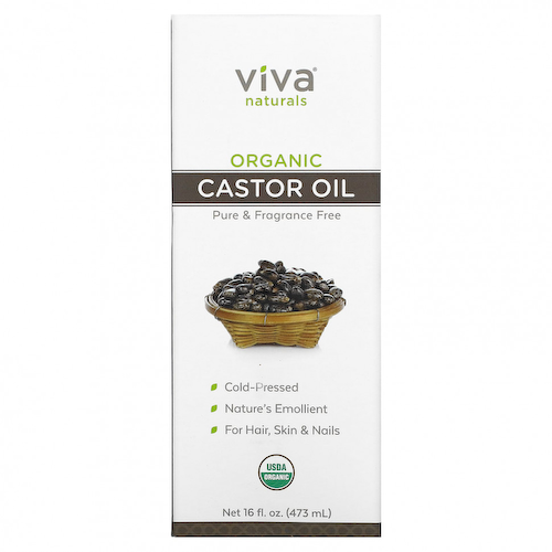 Viva Naturals, органическое касторовое масло, 473 мл (16 жидк. унций) #1