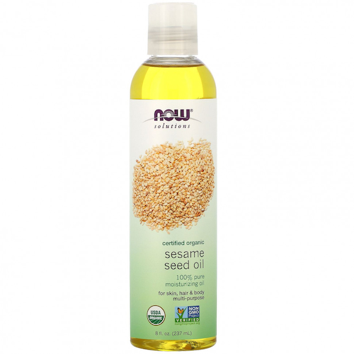 NOW Foods, Now Solutions, кунжутное масло, сертифицированный органический продукт, 237 мл #1
