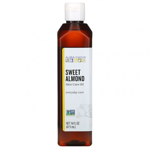 Aura Cacia, Масло для ухода за кожей, сладкий миндаль, 473 мл (16 жидк. Унций) #1