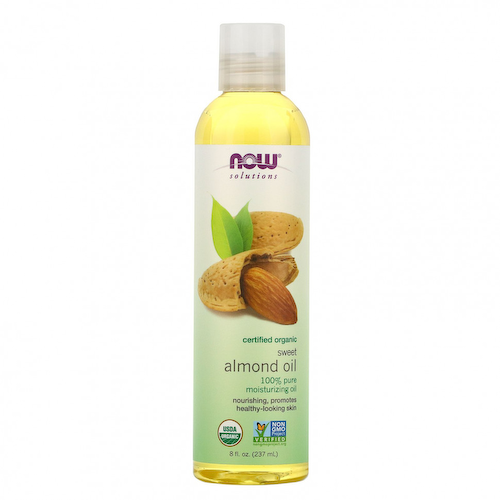 NOW Foods, Solutions, сертифицированное органическое масло сладкого миндаля, 237 мл (8 жидк. Унций) #1
