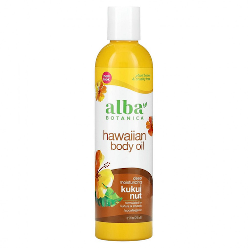 Alba Botanica, Гавайское масло для тела, Орех кукуй, 8,5 жид. унций (251 мл) #1
