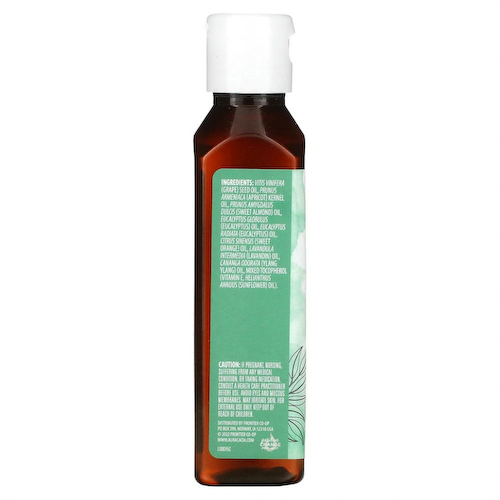 Aura Cacia, Ароматерапевтическое масло для тела, легкое дыхание эвкалипта, 4 жидких унции (118 мл) #1