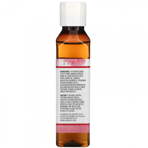 Aura Cacia, Ароматерапевтическое масло для тела, 'Успокаивающая герань', 4 жидких унции (118 мл) #1