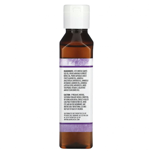 Aura Cacia, Масло для тела с эффектом ароматерапии, успокаивающая лаванда, 4 жидкие унции (118 мл) #1