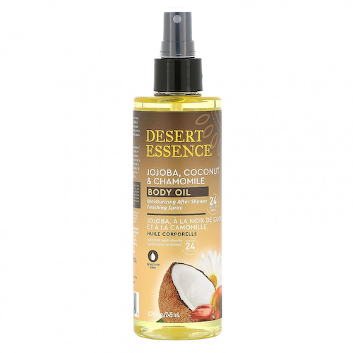 Desert Essence, Jojoba, Coconut & Chamomile Body Oil Spray, 8.28 fl oz (245 ml) #1