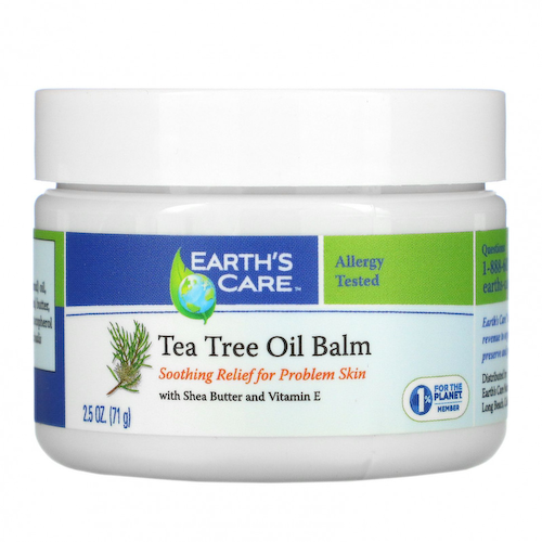 Earth's Care, бальзам с маслом чайного дерева, с маслом ши и витамином Е, 71 г (2,5 унции) #1