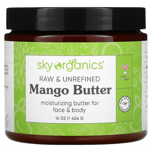 Sky Organics, Organic Unrefined Raw, Mango Butter, 16 fl oz (454 g) #1