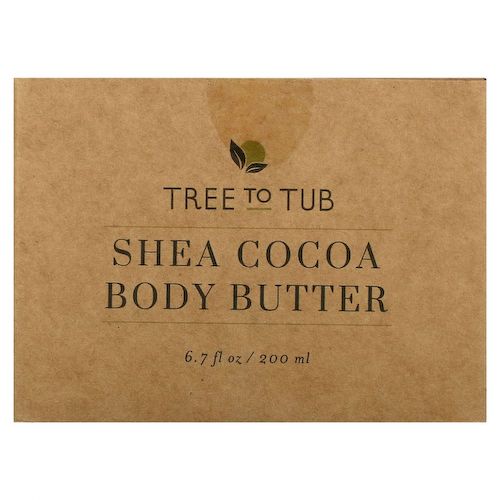 Tree To Tub, Глубоко увлажняющее масло для тела с ши и какао для очень сухой кожи, солнечные цитрусовые, 200 мл (6,7 жидк. Унции) #1
