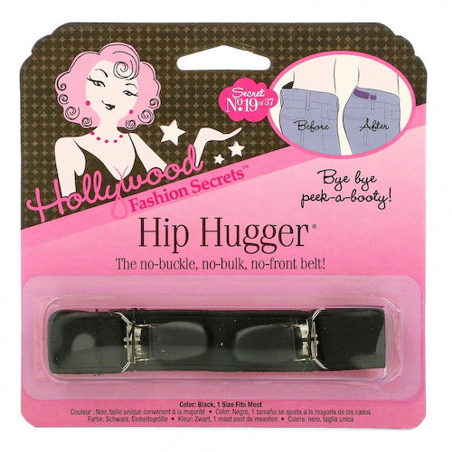 Hollywood Fashion Secrets, Hip Hugger, эластичный ремешок, черный, 1 шт. #1