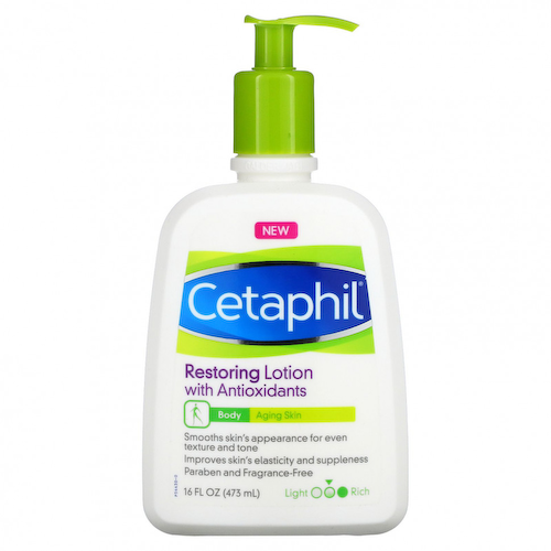Cetaphil, Восстанавливающий лосьон с антиоксидантами, средний, без отдушек, 473 мл (16 жидк. Унций) #1