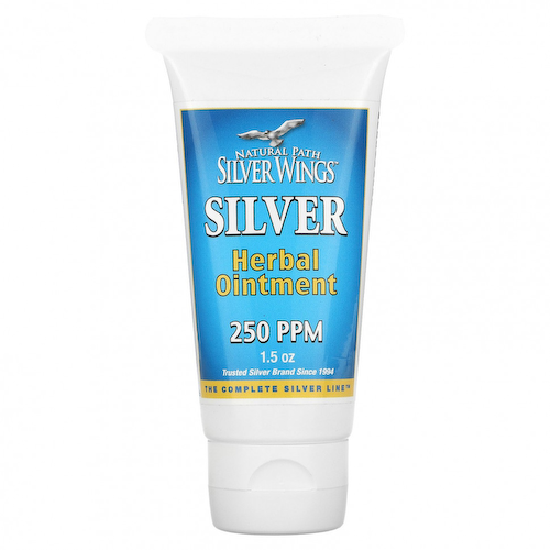 Natural Path Silver Wings, Травяная мазь с серебром, 250 PPM, 1,5 унции #1