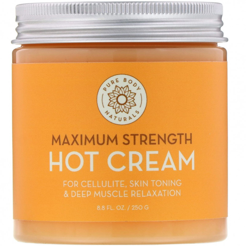 Pure Body Naturals, согревающий крем максимальной силы действия, 250 г (8,8 жидк. унции) #1