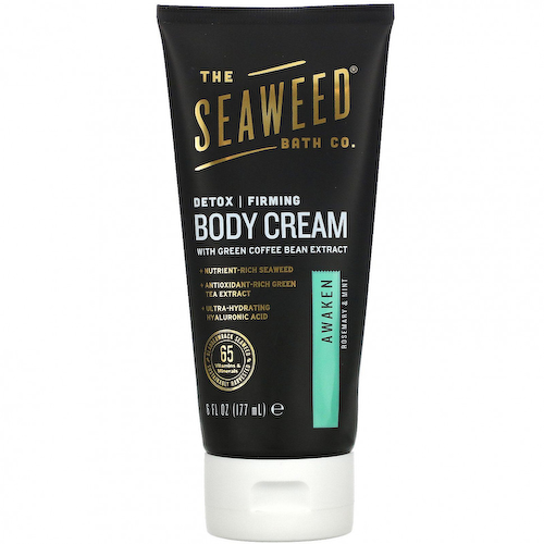 The Seaweed Bath Co., Awaken, крем для тела, выводящий токсины и повышающий упругость кожи, розмарин и мята, 177 мл (6 жидких унций) #1