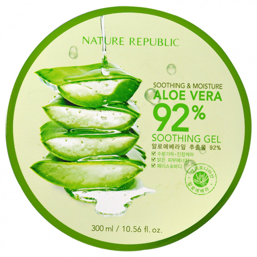 Nature Republic, Смягчающий и увлажняющий гель с алоэ вера (92%), 10,56 жидких унций (300 мл) #1