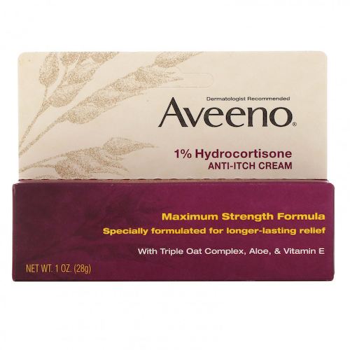 Aveeno, Active Naturals, 1 % гидрокортизон, крем против зуда, 28 г (1 унция) #1