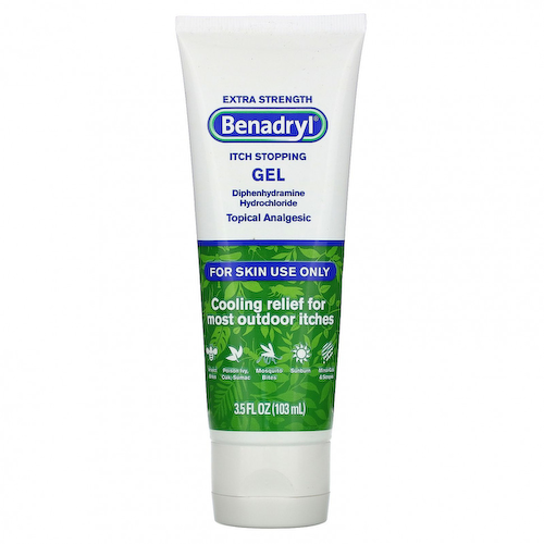 Benadryl, Extra Strength, гель для снятия зуда, 103 мл (3,5 жидк. Унции) #1