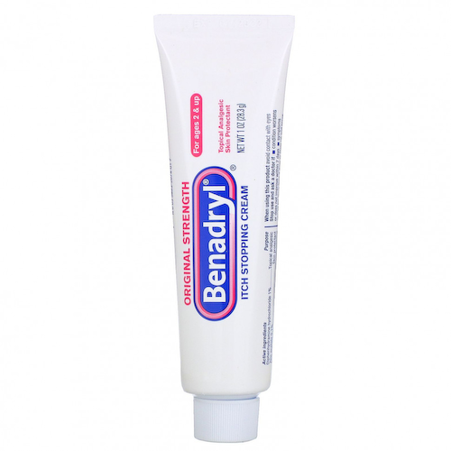 Benadryl, Original Strength, крем от зуда, для детей от 2 лет, 28,3 г (1 унция) #1