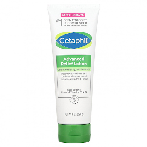 Cetaphil, Advanced Relief Lotion, для сухой чувствительной кожи, без отдушек, 226 г (8 унций) #1